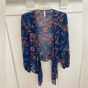 Sheer floral overlay